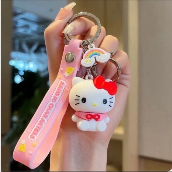 Sanrio Hello Kitty Friends Cartoon Kawaii Keychain Purse Charm 3D Keychain - Picture 8 of 8
